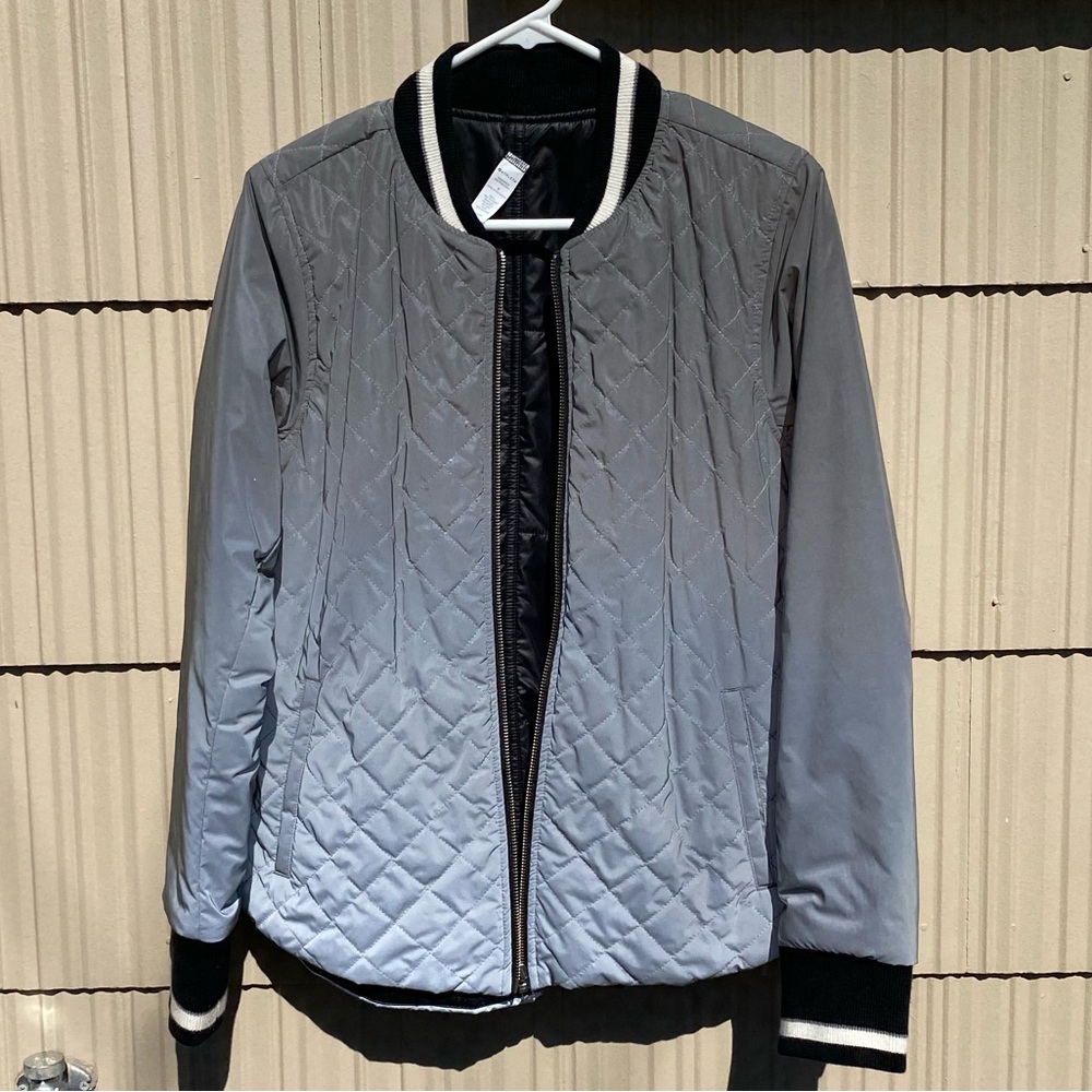 Athleta Reflective Reversible Bomber Jacket - Picture 2 of 11